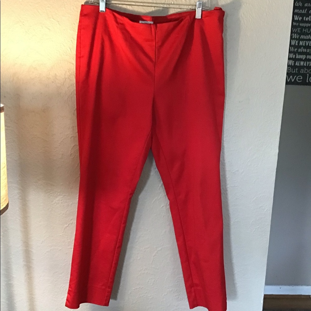 Charter Club Ankle Pant 12 Red